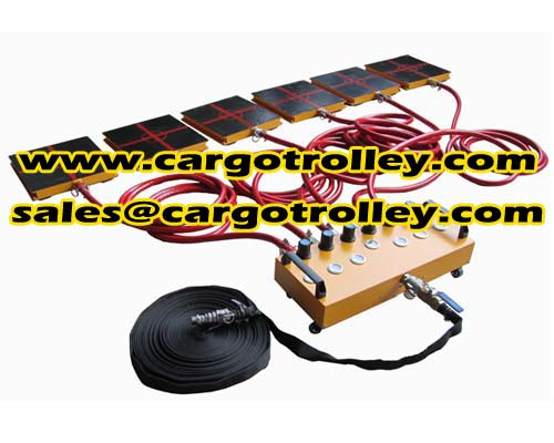 Cleanroom machinery mover air casters details