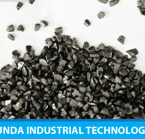 Cast steel grit for blasting