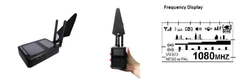 2 in 1 Wide band bug detector and video scanner