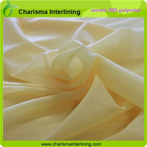 Color plain weave interlining