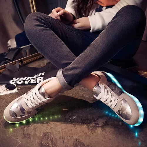 Green Glow LED Shoes Party Unisex