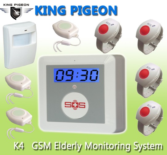 LCD GSM Elderly Care Alarm with Big SOS button K4