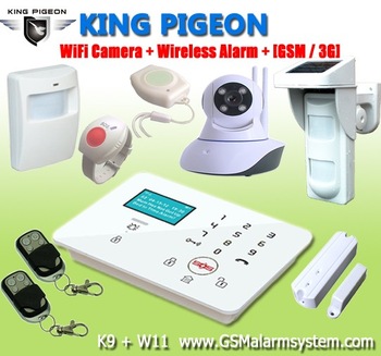 Home Security alarm system with 10 language K9