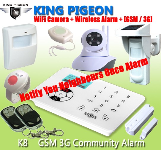 Auto Home Security alarm with Notify Neighbor K8