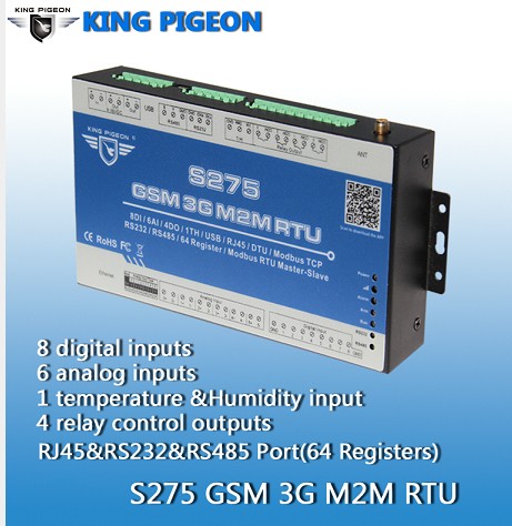 GSM RTU FOR Power Distribution Room remote control monitoring system S275