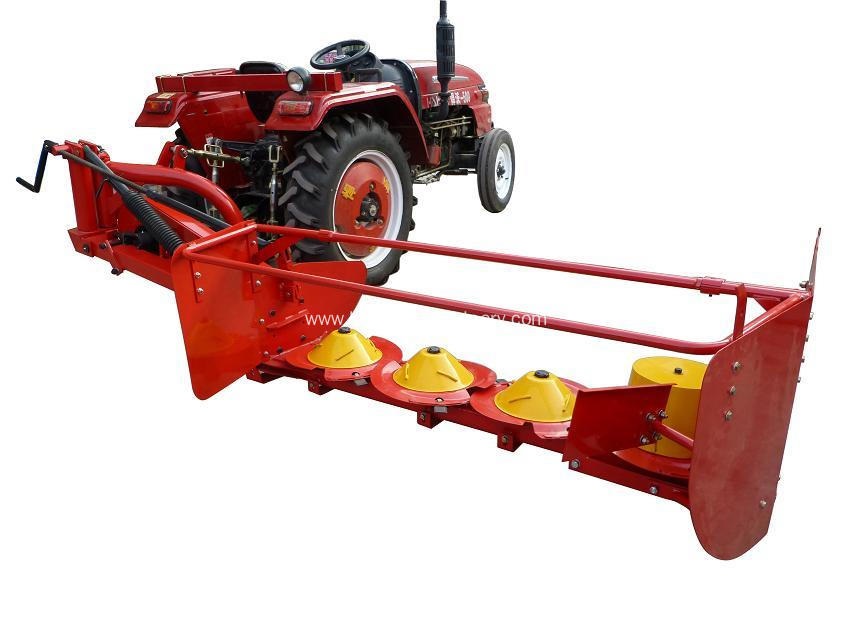 Tractor mounted rotary mower