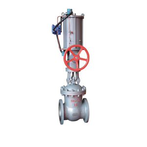 Pneumatic power station gate valve