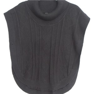 Latest design kid acrylic cable knitted shawl