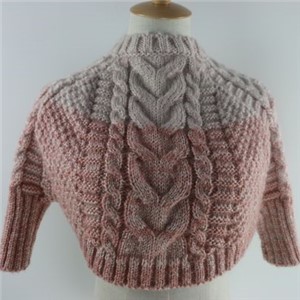 Latest design kid acrylic cable knitted shawl