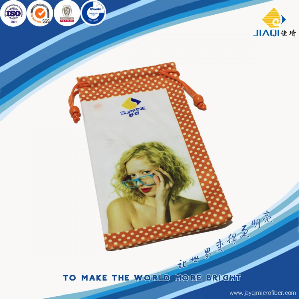 Customized Drawstring Micro Fiber Bag for Glasses