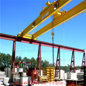 Electric hoist double beams bridge crane price