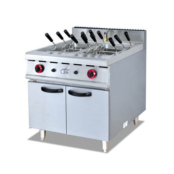 gas pasta cooker, gas noodl cooker with 6 baskets