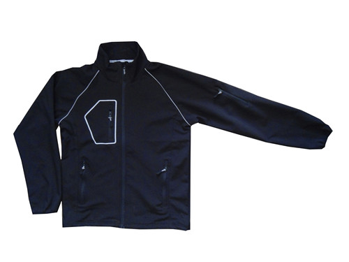 Men& acute;s Black Leisure Softshell