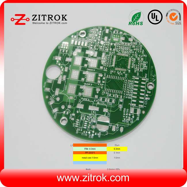 Single-sided FR4 and Aluminum pressed Countersink hole PCB board