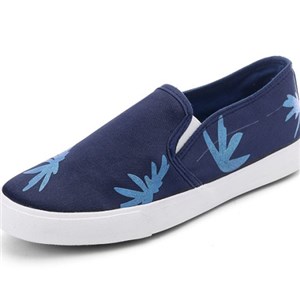 Preppy Chic Women& acute;& acute;s Slip-on Palm Leaf BreathableTrainer Shoes