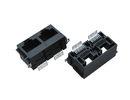 Top enter 2 port 8P8C SMT RJ45 connector , Modular RJ45 Surface Mount