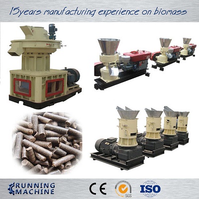 Wood pellet making machine with grinder machine