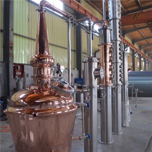 65 Gallon/250 L All Copper Boiler With A Gin Basket Copper Whiskey Column Vodka Column Dephlegmators Condenser And Parrot