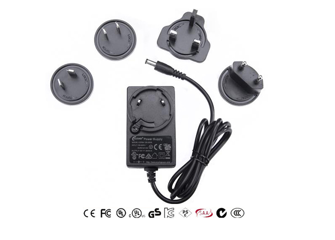 9V5A Interchangeable plug power adapter 