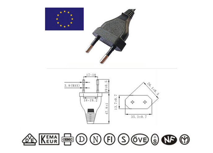 European standard Power cord 