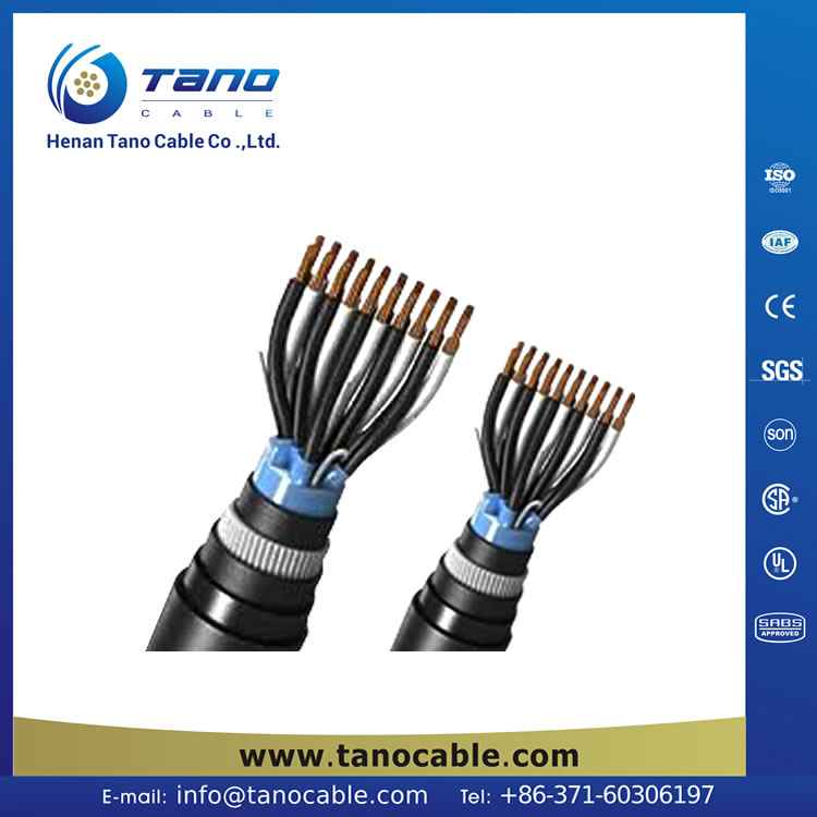 single pair Thermocouple Extension Cable K/J type 1x2x0.5mm2,solid Cu/PE/OS/PVC BS5308 standard cable