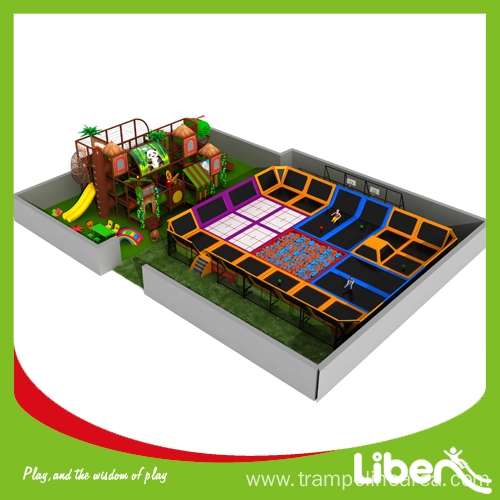 Popular Large Kids Indoor Gymnastics Trampoline Workout