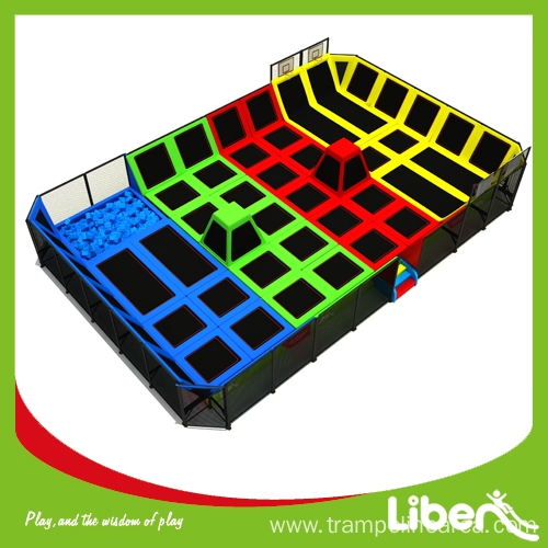 Factory producer indoor trampoline with free jumping