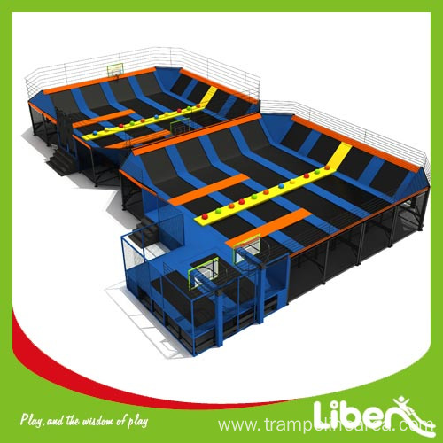 Large Shopping Mall Cheap Children Indoor Rectangular Plum Trampoline