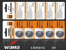 CR2016 Lithium Button Cell Battery