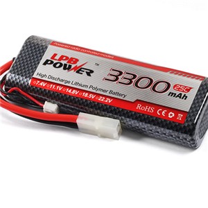 LPB 3300MAH 7.4V 30C Round Hardcase