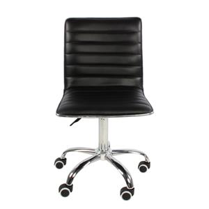 PU Leather Adjustable Dinning Chair With Wheels