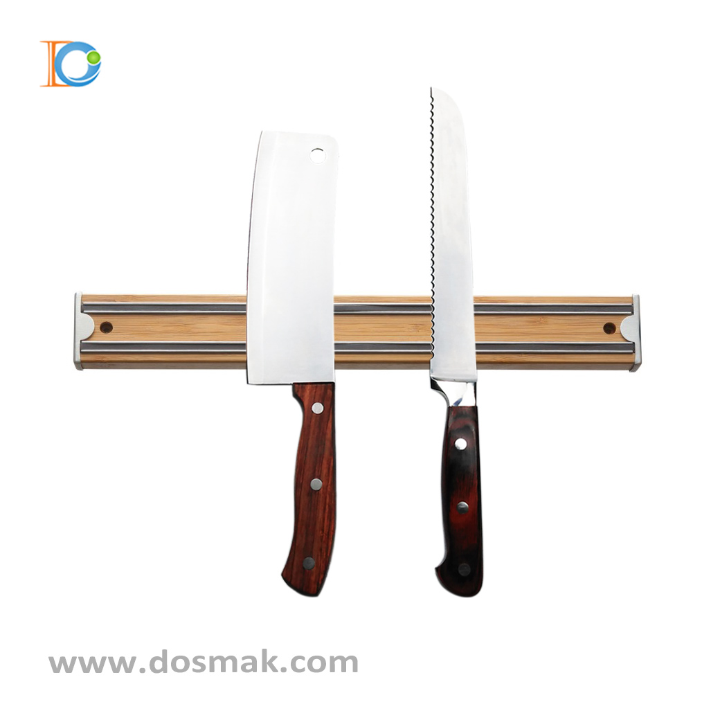 Magnetic Wooden Knife Storage bar
