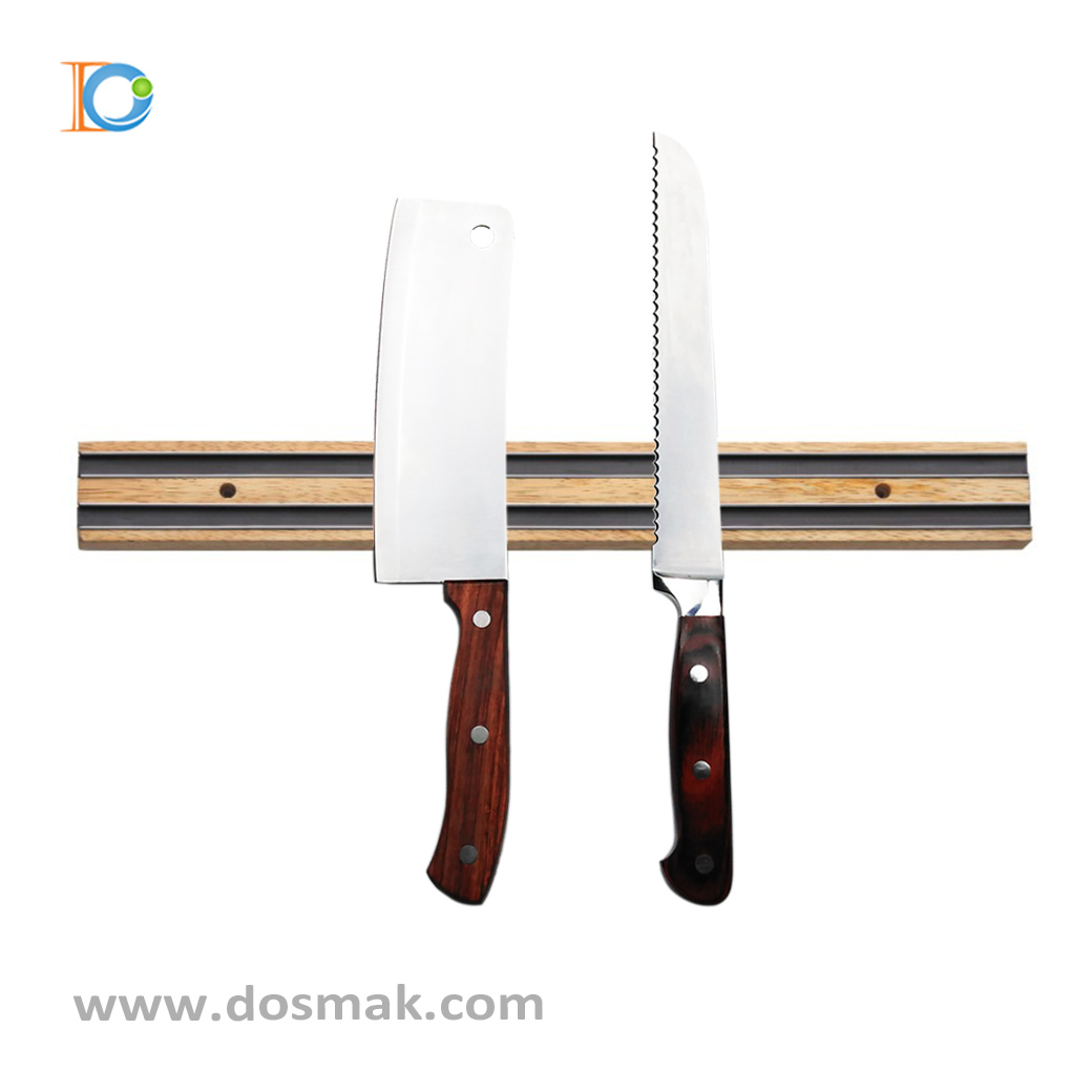 Convenient Wooden Magnetic Kitchen Knife Storage Bar