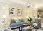 Eco-friendly Non-woven Home Decoration Wallpaper European Style  Embossed , Foam