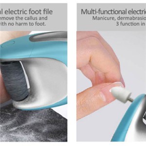 6 in 1 professional USB rechargeable manicure set nail,foot callus remover. electric callus remover
