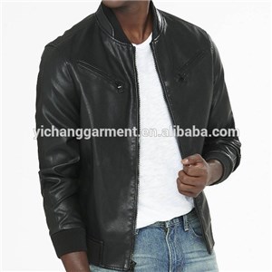 Men& acute;& acute;s Blk Lamb Bomber Leather Jackets