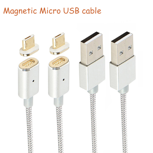 Magnegtic USB Cable, 1M Metal Magnetic Charging Cable Micro Magnetic Cable for Android Phones