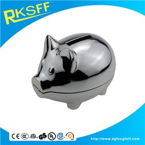 Zinc Alloy Pig Coin Bank