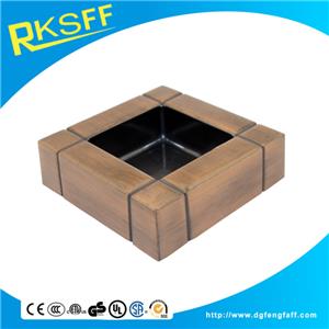 Zinc Alloy Copper Square Ashtrays