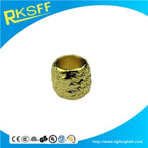 Zinc Alloy Grain Gold Rings