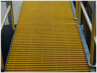 FRP PULTRUDED GRATING with I-6010 smooth surface