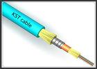 Indoor Armored Fiber Optic Cable With Kevlar Yarn , Fiber Optic Network Cable