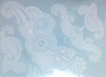 white lace tattoo sticker