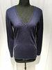 Deep V Neck Intarsia Slim Fit Pullover ，Women Knit Pullover Sweater With Sequins