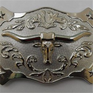 1.6 Inch Fashion Bull Head Western Belt Buckle