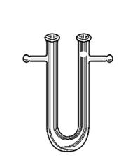 Drying Tube U-shape With Two Side Tubes