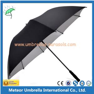 190 Silver Nylon Single Layer Golf Umbrella