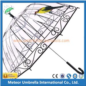 Plastic Straight Rain Umbrella