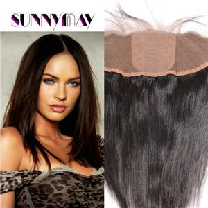 Sunnymay 7A Stock 13& quot;*4& quot; Straight Silk Base Lace Frontal Malaysian Virgin Human Hair Lace Frontals Closure Piece With Baby Hair