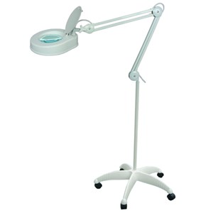 5 Inch Magnifier Lamp On Floor Stand